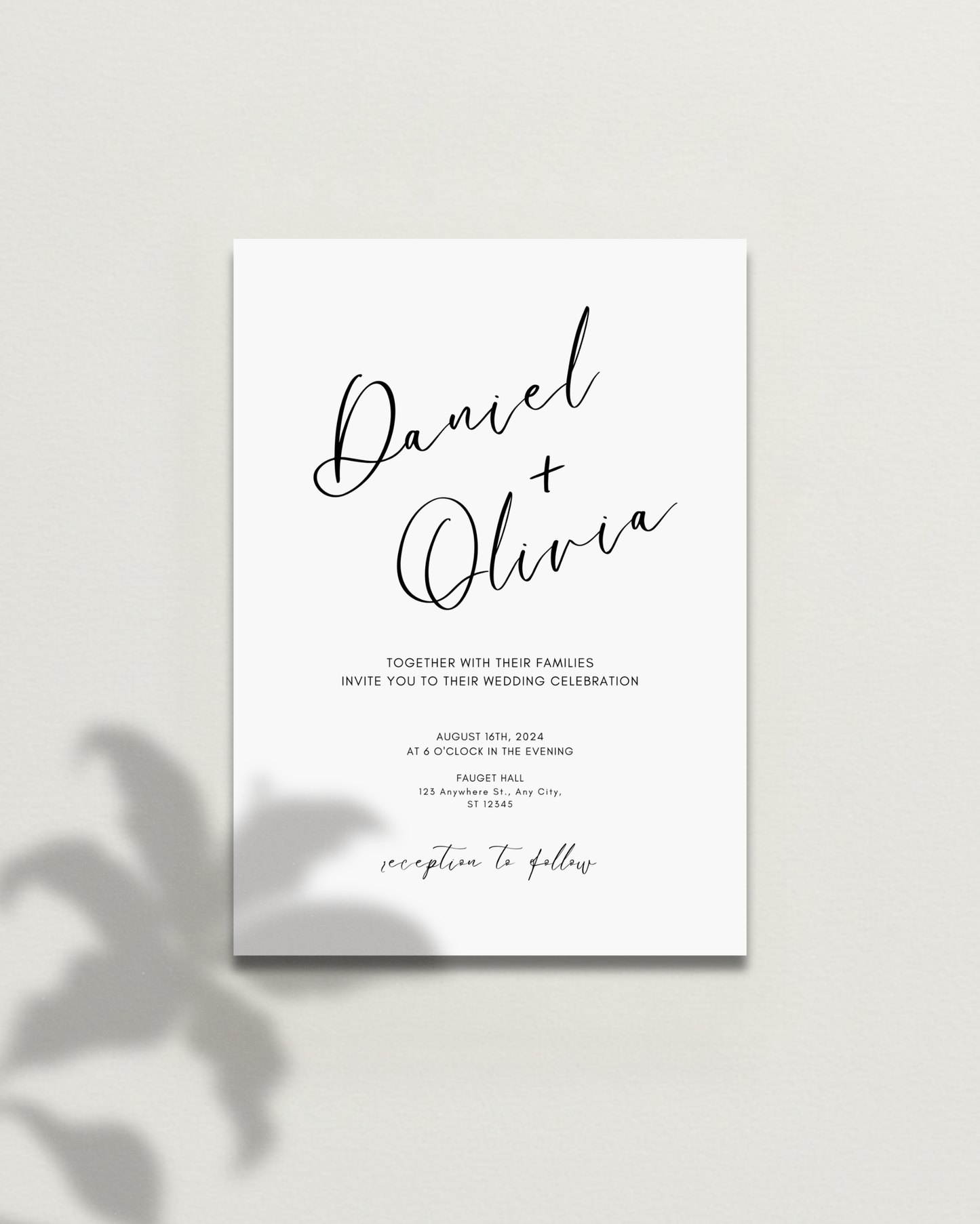 Custom Wedding Invitation