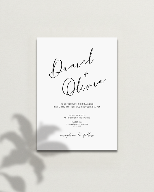 Custom Wedding Invitation