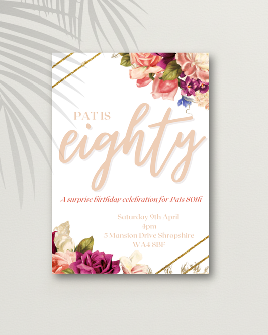 Custom Birthday Invitation