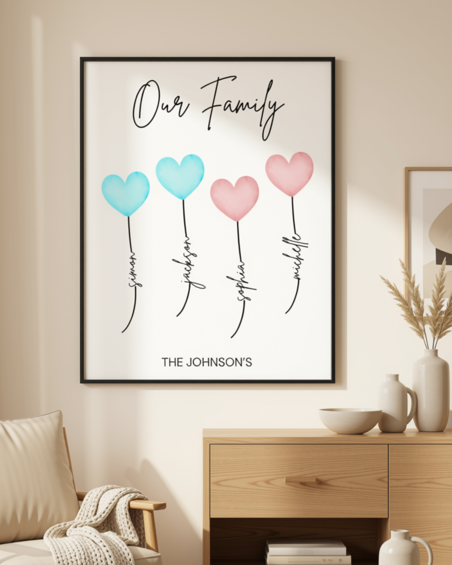 Family Balloon Print
