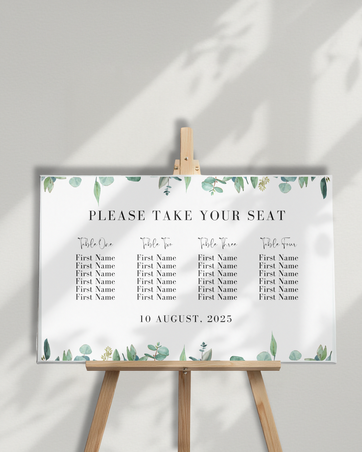 Custom Wedding Seating Plan Board